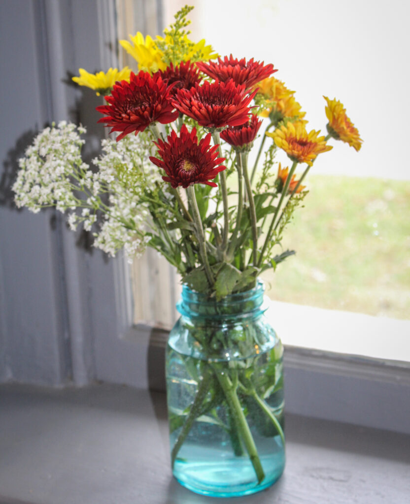 photo of flowers in a vase