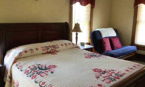 Sun Suite queen bed photo at Blue Rock Bed and Breakfast